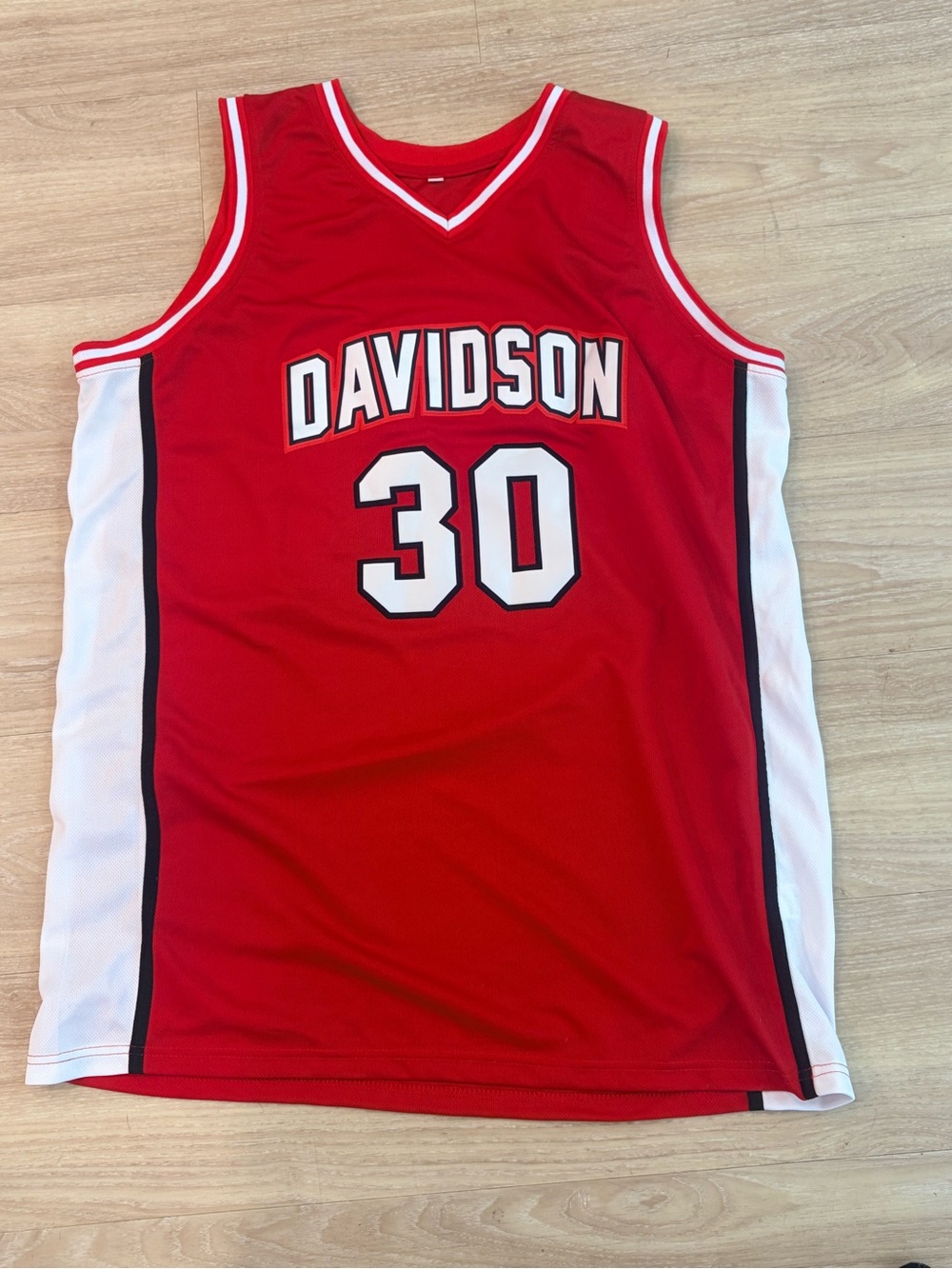 Davidson #30 Red Basketball Jersey